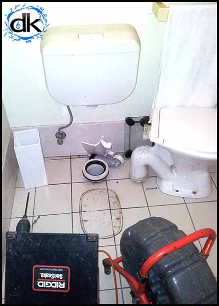 CCTV inspection toilet